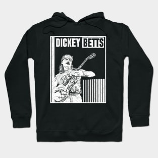 Dickey betts // Guitar player / white retro Hoodie